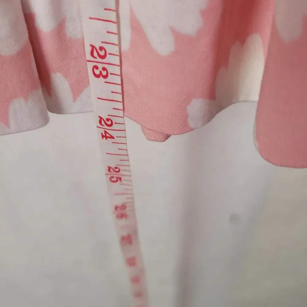 J.Crew Crewcuts girls pink daisy floral print sleeveless pleated sun dress